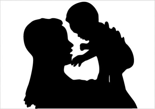 mother-and-child-silhouette